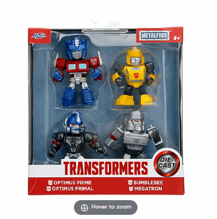 Jada Transformers 2.5" Metalfigs 4-Pk.