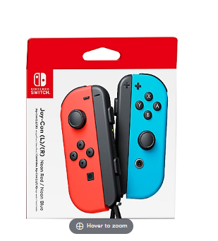 Nintendo Switch L/R Joy-Cons - Neon Red/Neon Blue