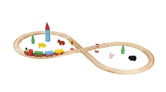 Maxim Enterprise 32-Pc. Wooden Train Set