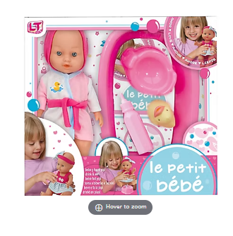 Loko Toys Le Petite Baby doll Bath time and Potty Playset