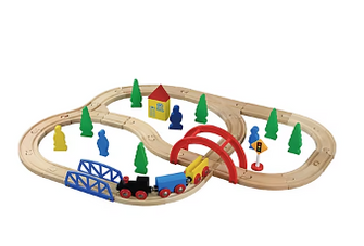 Maxim Enterprise 40-Pc. Wooden Train Set