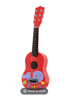 Toy Time Miniature Acoustic Guitar with Six Tunable Strings