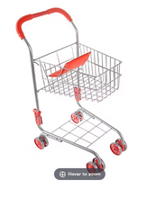 Toy Time Kids Grocery Cart Pretend-Play