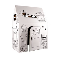 Easy Playhouse Cardboard Clubhouse