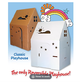 Easy Playhouse Classic Cardboard Playhouse
