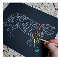 Art 101 Scratch and Color Art Kit with 103-Pc.