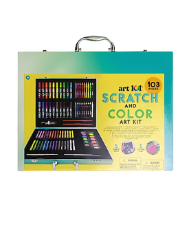 Art 101 Scratch and Color Art Kit with 103-Pc.