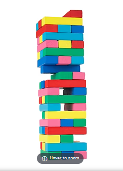 Toy Time Classic Wooden Blocks Stacking Game