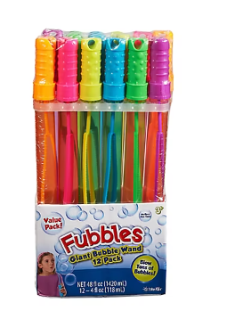 Fubbles Bubble Wands, 12 ct./ 4 oz.