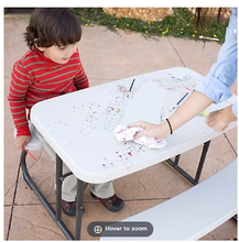 Lifetime Childrens Picnic Table - Almond/Glacier Blue