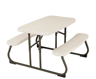 Lifetime Childrens Picnic Table - Almond/Glacier Blue