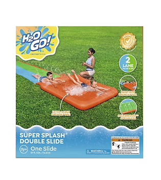 H20GO! Super Splash Double Lane Water Slide