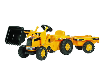 CAT Kid Tractor with Loader and Trailer