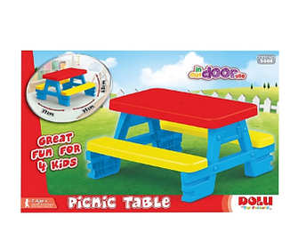 Dolu Toys Children's Picnic Table with 4 Benches