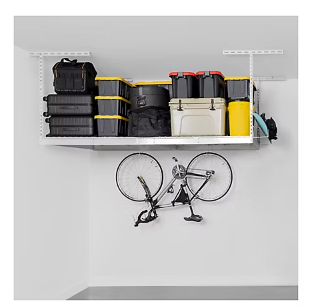 SafeRacks 4' x 8' Overhead Storage Rack - White