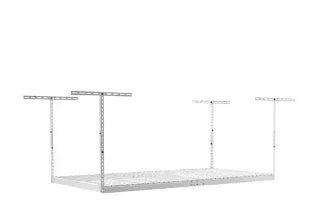 4 X8 Rack SafeRacks 4' x 8' Overhead Storage Rack - White– Brands For Less USA