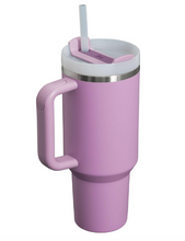 Stanley Quencher H2.0 FlowState Stainless Steel Vacuum Insulated Tumbler with Lid and Straw for Water, Iced Tea or Coffee (Hot pink, Purple, and Flamingo)