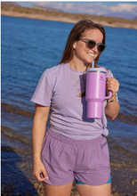 Stanley Quencher H2.0 FlowState Stainless Steel Vacuum Insulated Tumbler with Lid and Straw for Water, Iced Tea or Coffee (Hot pink, Purple, and Flamingo)