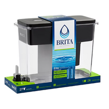 Brita UltraMax 27-Cup Filtered Water Dispenser with 2 Elite Filters - Black