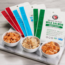 SeaBear Ready to Eat Wild Salmon Variety Pack, 9 Pouches (3.5 oz. each)