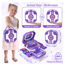 Sendida Kids Makeup Kit, 64pcs Real Washable Kids Makeup Set for Girl Toys Princess Brithday Gifts for Little Girls 3-12 Year Old, Large Size