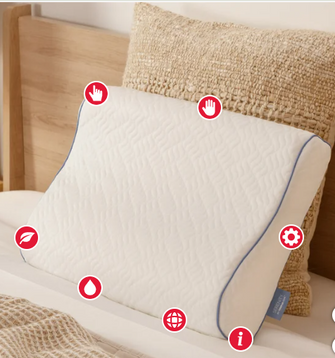 Serenity by Tempur-Pedic Contour Memory Foam Pillow