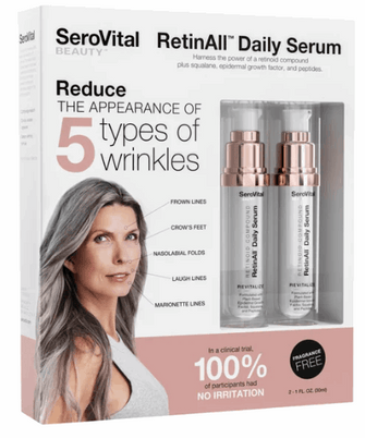 SeroVital RetinAll Daily Serum, 1.0 fl oz, 2-pack