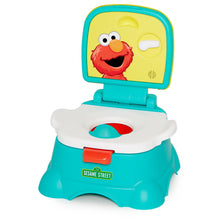 Sesame Street Elmo Hooray 3-in-1 Potty Chair, Toilet Trainer, Step Stool, Flush Handle, Unisex - Brands For Less USA