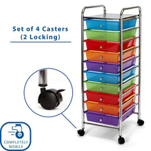 Seville Classics 10 Drawer Cart