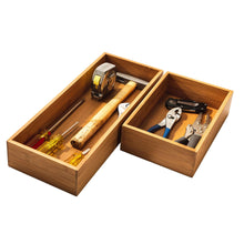 Seville Classics 10-piece Bamboo Storage Box Organizer Set