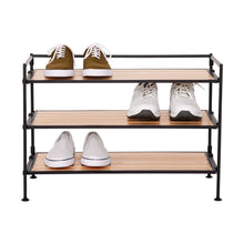 Seville Classics 3-Tier Resin Slat Shoe Rack, 26.5" W x 12.2" D x 19" H Assorted Colors