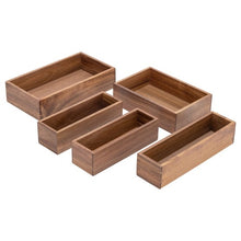 Seville Classics 9-piece Acacia Organizer Starter Set
