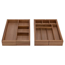 Seville Classics 9-piece Acacia Organizer Starter Set