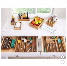 Seville Classics 9-piece Bamboo Organizer Starter Set