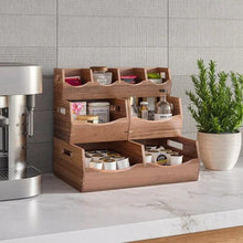 Seville Classics Acacia Stacking Bins, 4 piece - Brands For Less USA