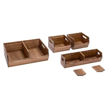 Seville Classics Acacia Stacking Bins, 4 piece - Brands For Less USA