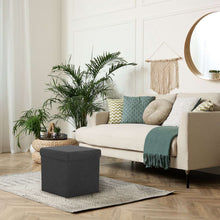 Seville Classics Foldable Storage Cube/Ottoman