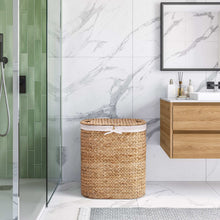 Seville Handwoven Water Hyacinth Laundry Hamper