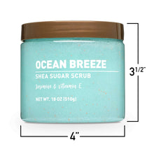 Shea Sugar Scrub, Ocean Breeze, 18 oz (3  pack)