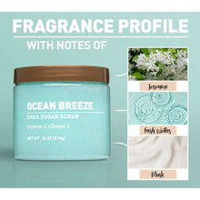 Shea Sugar Scrub, Ocean Breeze, 18 oz (3  pack)