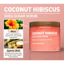 (3  pack)  Shea Sugar Scrub, Coconut Hibiscus, 18 oz