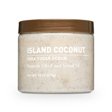 (3 pack)  Shea Sugar Scrub, Island Coconut Scent, 18 oz