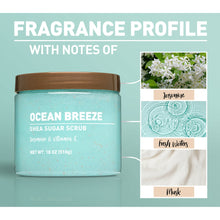 Shea Sugar Scrub, Ocean Breeze, 18 oz (3  pack)