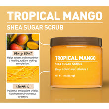 Shea Sugar Scrub, Tropical Mango, 18 oz (3 PACK )
