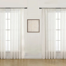 Sheer Linen Blend Curtains, Set of 4 Panels - Brands For Less USA
