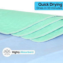 Simpli-Magic Reusable Absorbent Multi-Purpose Washable Underpads, Oil Spill Pads & Training Pads, Heavy-Duty Leakproof Protection, 34" x 36", 4 Pack