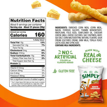 Simply Cheetos White Cheddar Cheese Snacks, 15 oz. (PACK OF 3 )