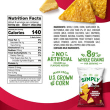 Simply Doritos White Cheddar Nacho Tortilla Chips, 15.25 oz. (PACK OF 3 )