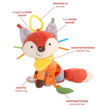 Skip Hop Bandana Buddies Fox Baby Stroller Multi-Sensory Activity Toy, 0+