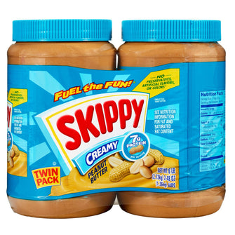 Skippy Creamy Peanut Butter Spread, 48 oz., 2 pk.